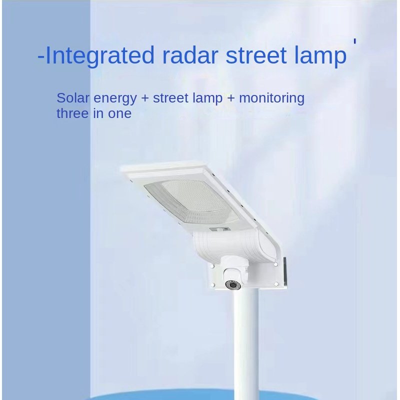 300W Smart Wifi Integrated Solar Light with Monitoring Camera Waterproof App Control Solar Street Light Support Voice Intercom