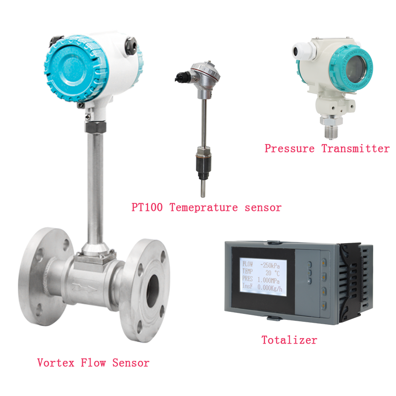 Remote Vortex Flow Meter With Flow Computer