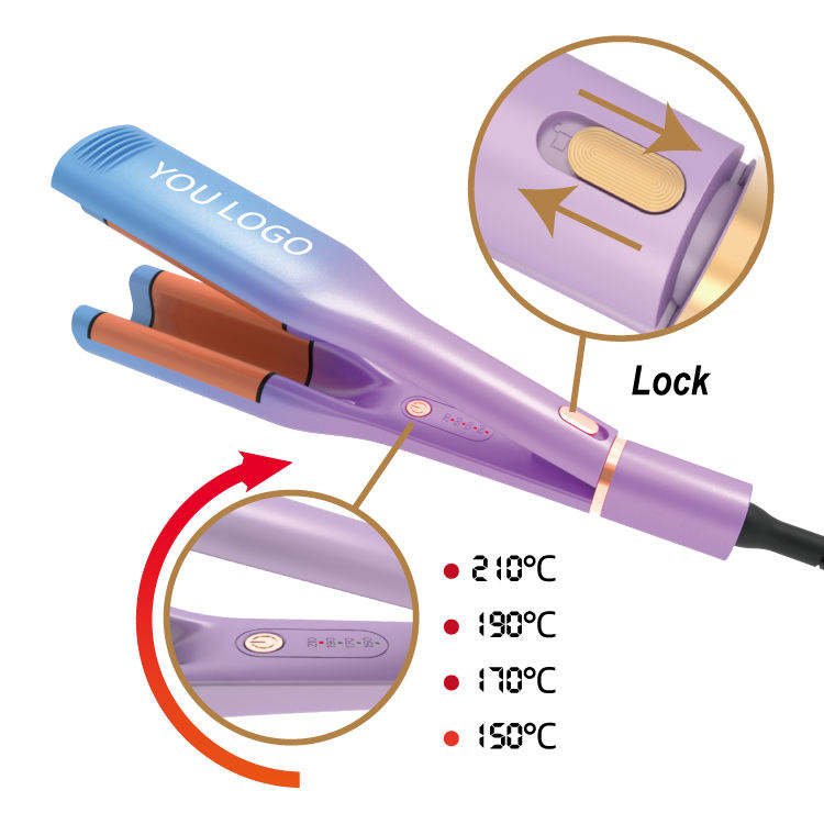 AREMEY PRO Multi-functional Automatic Hair Curlers Professional Hair Straightener Women's Beach Wave Hair Curlers