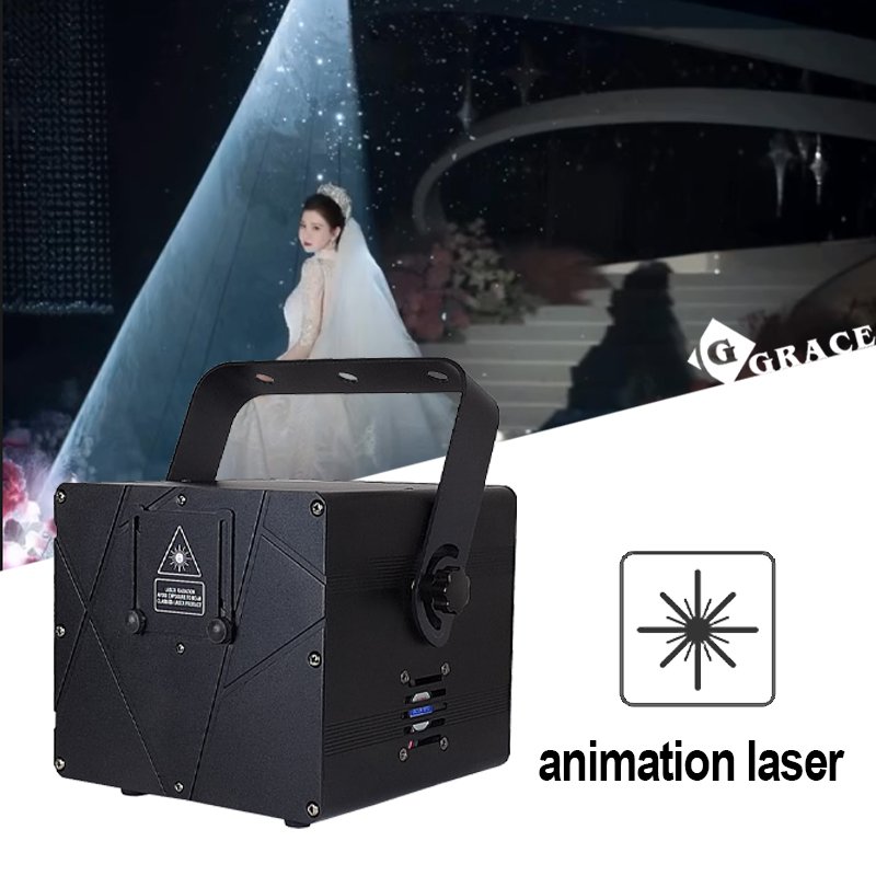 Grace 2W RGB Animation Laser Show Lights Night Club DJ Party Pro Disco Laser Stage Lighting