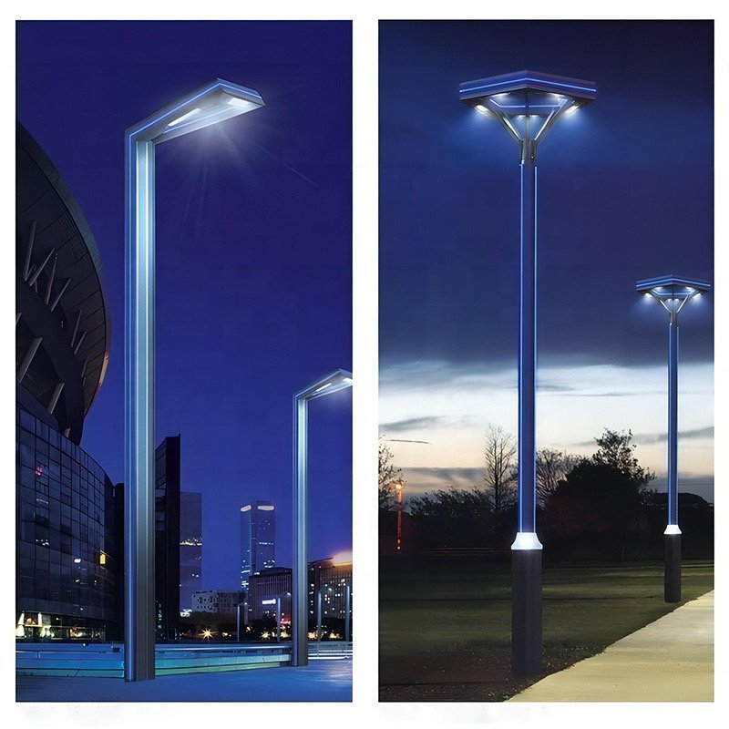 Outdoor Light Decor Garden Lamp Rural Road Lighting Waterproof Street Lamp LED Aluminum High Power Super Bright New White Square