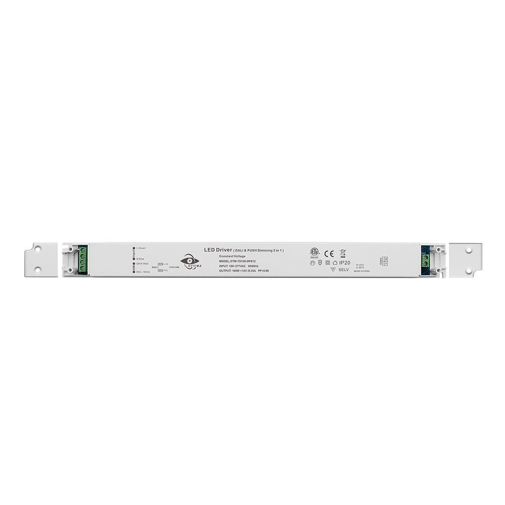 100W 12V 24V Dali+push 2 in 1 Dimmable Constant Voltage Led Driver