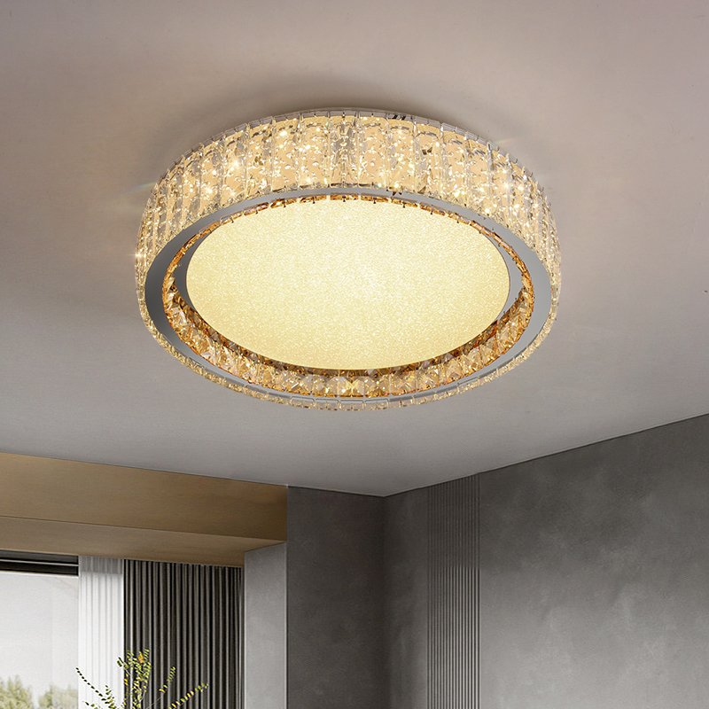 Zhongshan Luxury Home Ceiling Lighting Round Modern Metal Hotel Nordic Ceiling Light Chandelier for Living Room