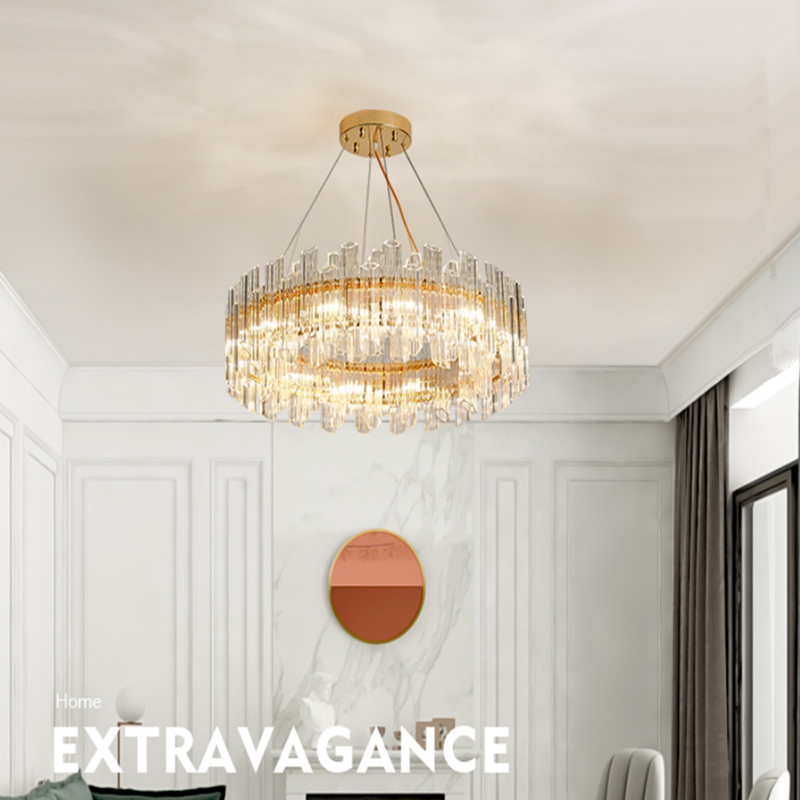 Hotel Villa Wedding Modern Led Crystal Ceiling Lighting Banquet Custom Chandeliers Pendant Light