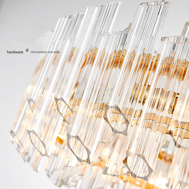 Hotel Villa Wedding Modern Led Crystal Ceiling Lighting Banquet Custom Chandeliers Pendant Light