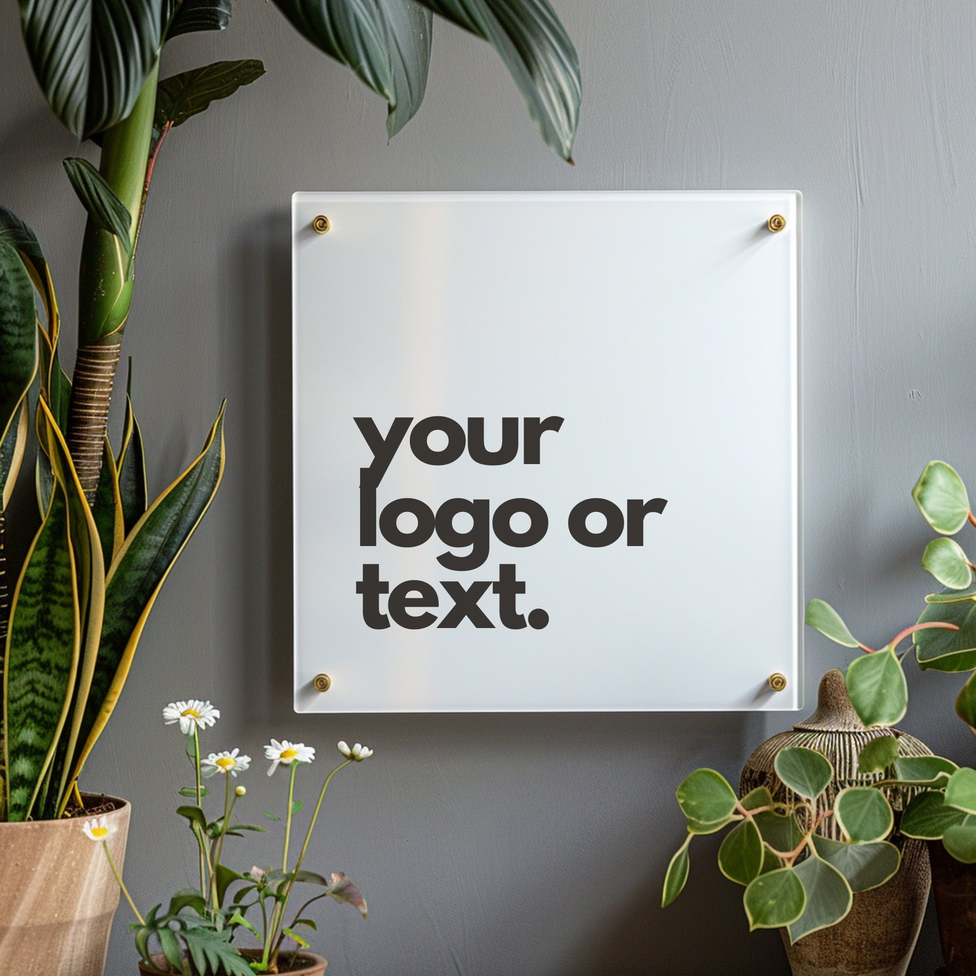 Acrylic Sign Business Board Any Text Printed QR Code House Number Sign Printed Logo Address Signage Restaurant Decorations