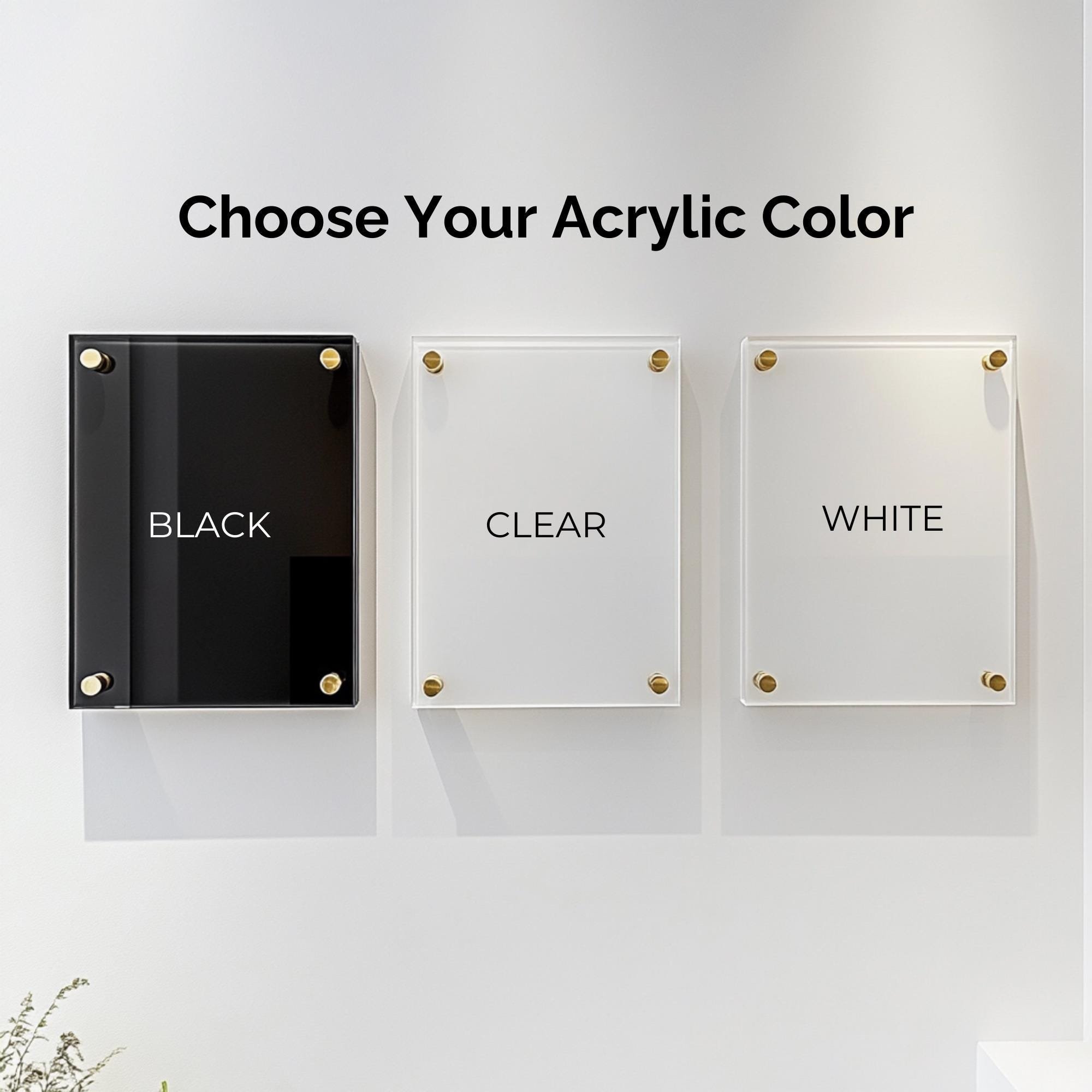 Acrylic Sign Business Board Any Text Printed QR Code House Number Sign Printed Logo Address Signage Restaurant Decorations