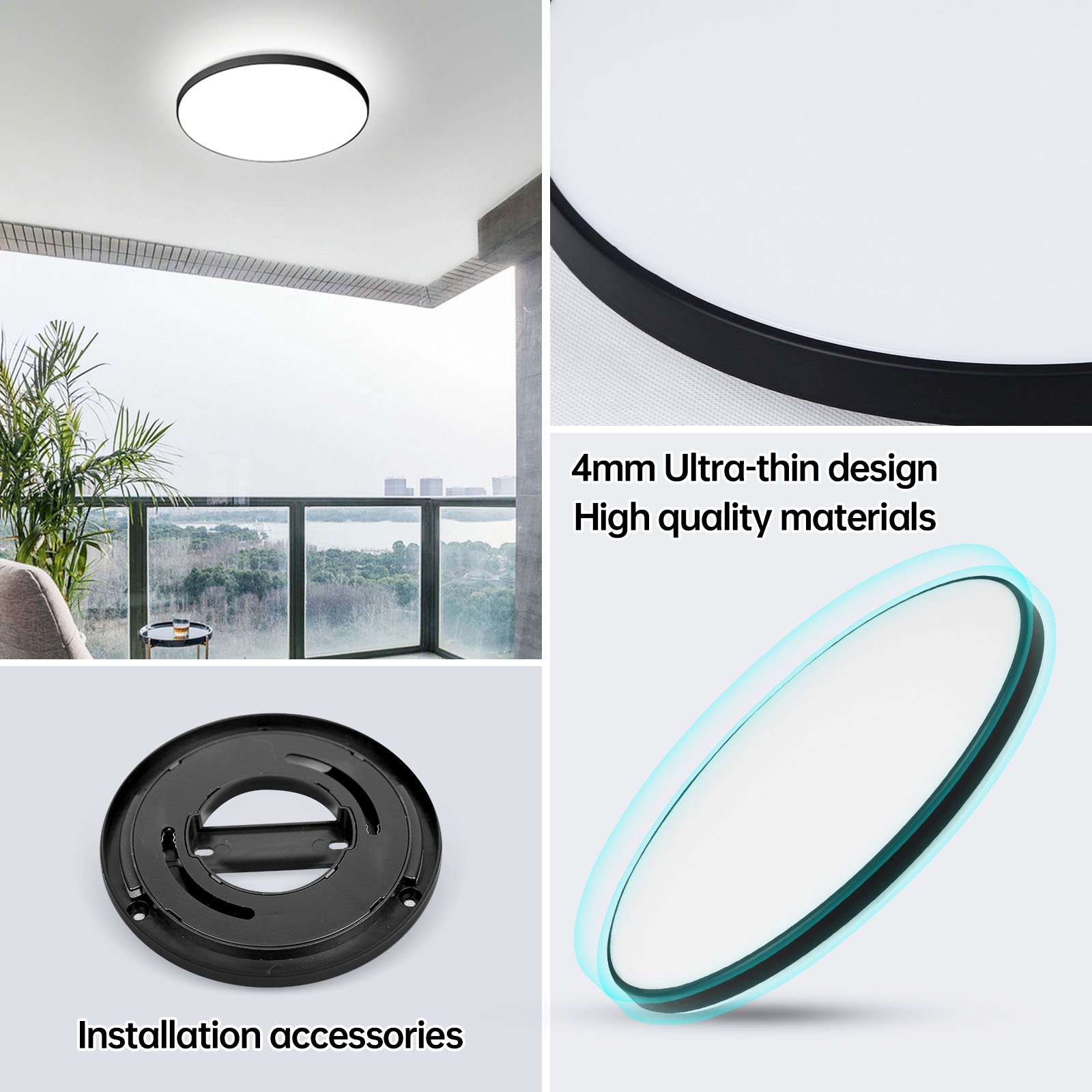 Surface Mounted Round for Living Room Tri-Proof Lamp Waterproof for Bedroom Led Ceiling Lamps/Led Light/Led Ceiling Light