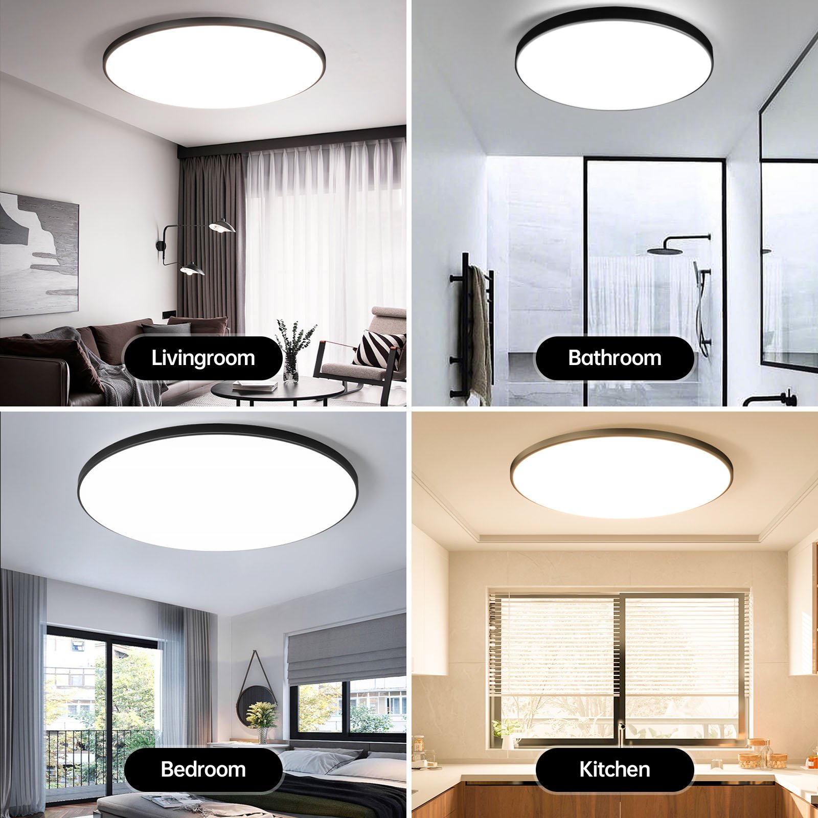 Surface Mounted Round for Living Room Tri-Proof Lamp Waterproof for Bedroom Led Ceiling Lamps/Led Light/Led Ceiling Light