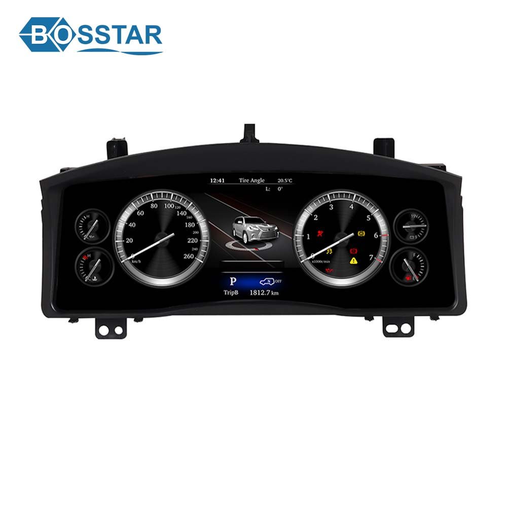 Car Gauges LCD Dashboard Digital Instrument Cluster Multifunction Speedometer for Toyota Land Cruiser 2008-2022