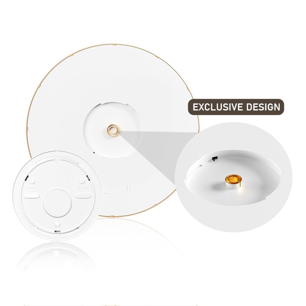 Indoor Lighting Ultra Thin Dial Wood Grain Round Led Ceiling Lights for Bedroom Living Room Ceiling