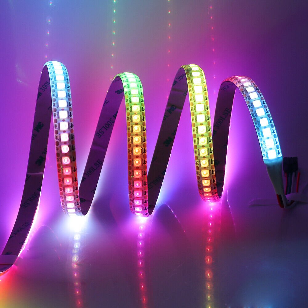 Addressable RGB WS2812B WS2811 5V 12V 5050 RGB Pixel Led Light Strip 1-5M 30 60 144 150 300 Leds 3pin 4pin Led Strip