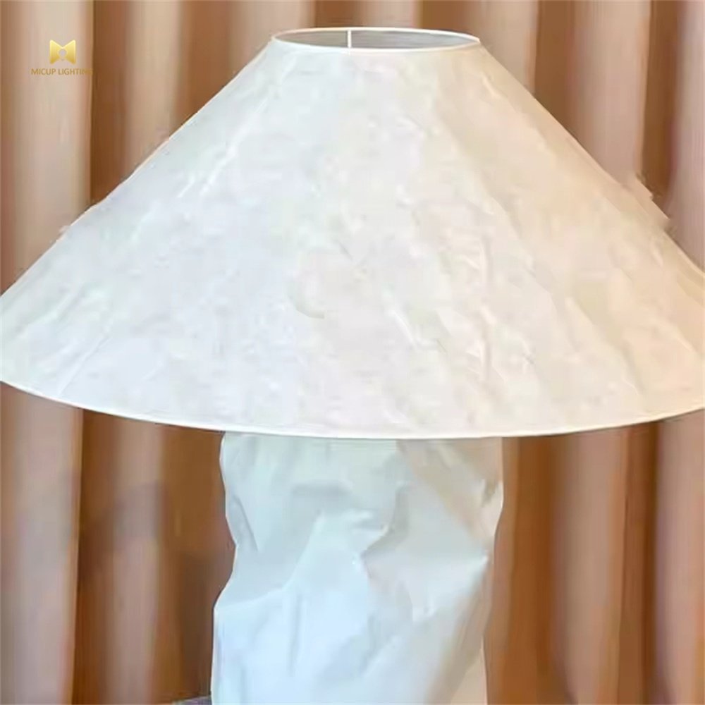 High Quality Minimalist Handmade White Paper Floor Lamp for Home Decoration Hotel Living Room