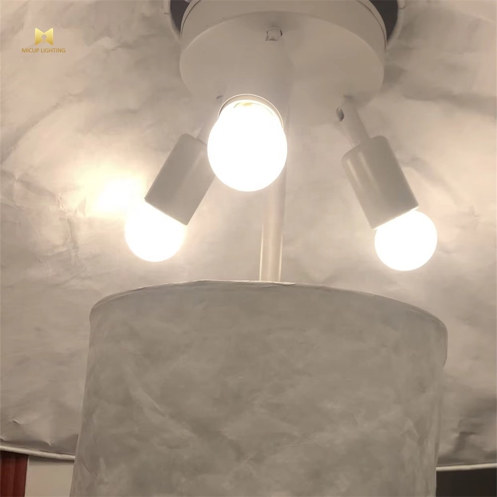 High Quality Minimalist Handmade White Paper Floor Lamp for Home Decoration Hotel Living Room