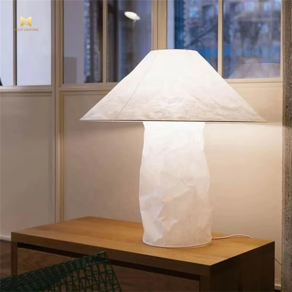 High Quality Minimalist Handmade White Paper Floor Lamp for Home Decoration Hotel Living Room