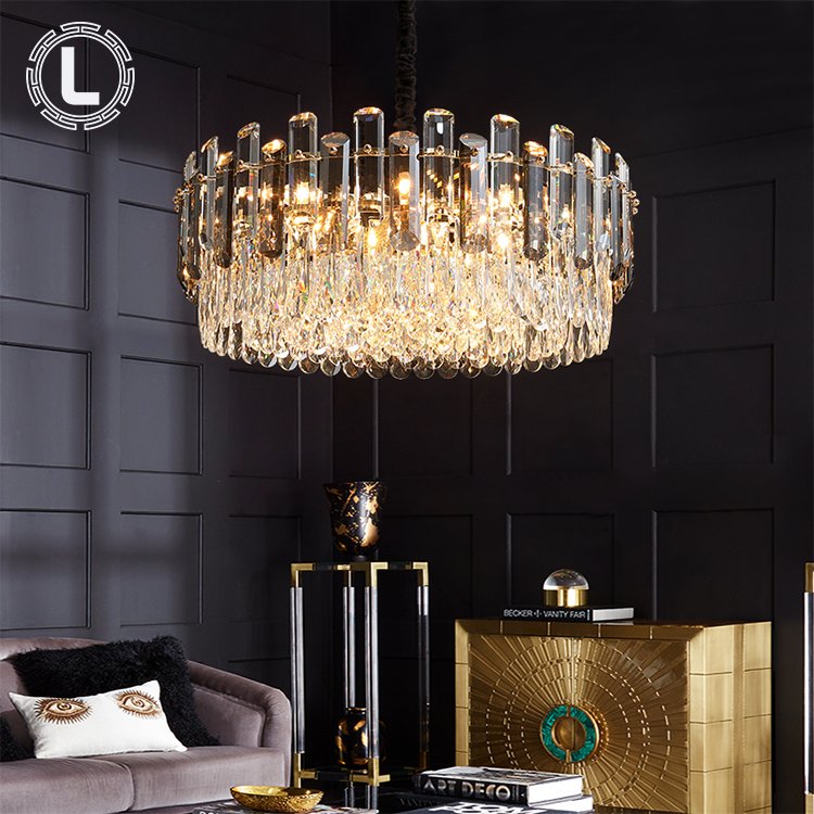 Rustic Bedroom Dining Room Pendant Light Fixtures Lighting Chandeliers Ceiling Luxury Gold Led Modern K9 Crystal Chandeliers