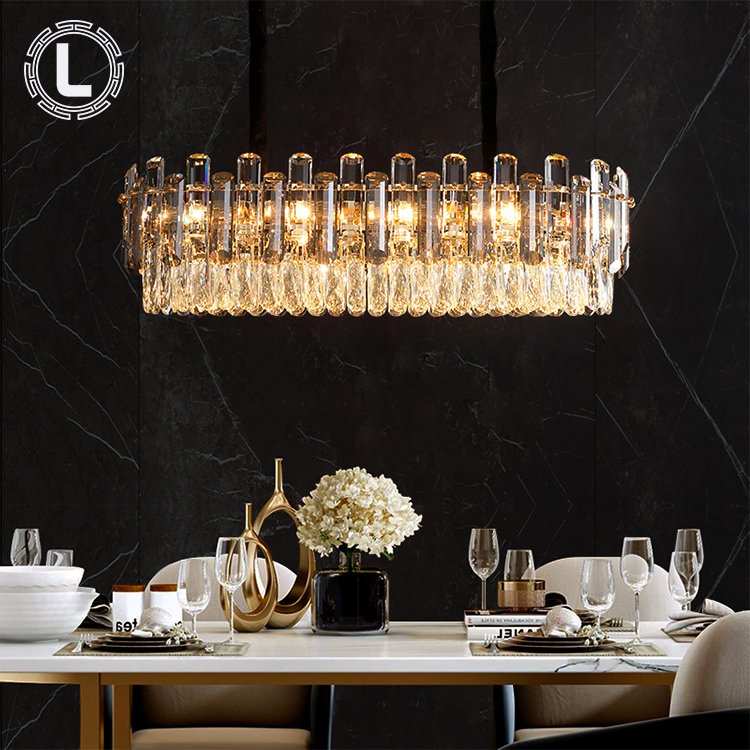 Rustic Bedroom Dining Room Pendant Light Fixtures Lighting Chandeliers Ceiling Luxury Gold Led Modern K9 Crystal Chandeliers