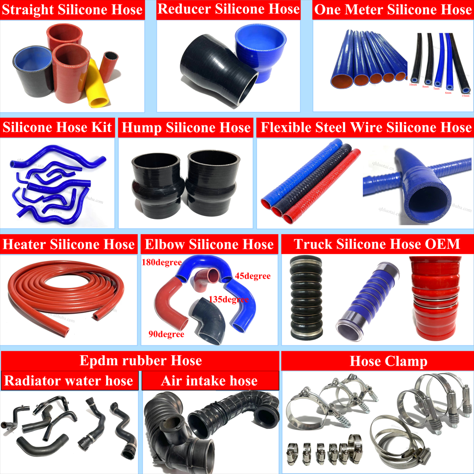 Silicone Reducer Hose Flexible Hump Straight Silicone Hose Shaped Silicone Hose
