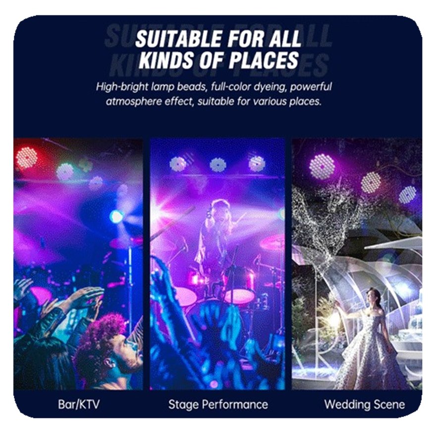 2024 NEW Parled Indoor Club Night Shows Concerts Church Rgbw Disco Lighting Led Par Cans Stage Lights