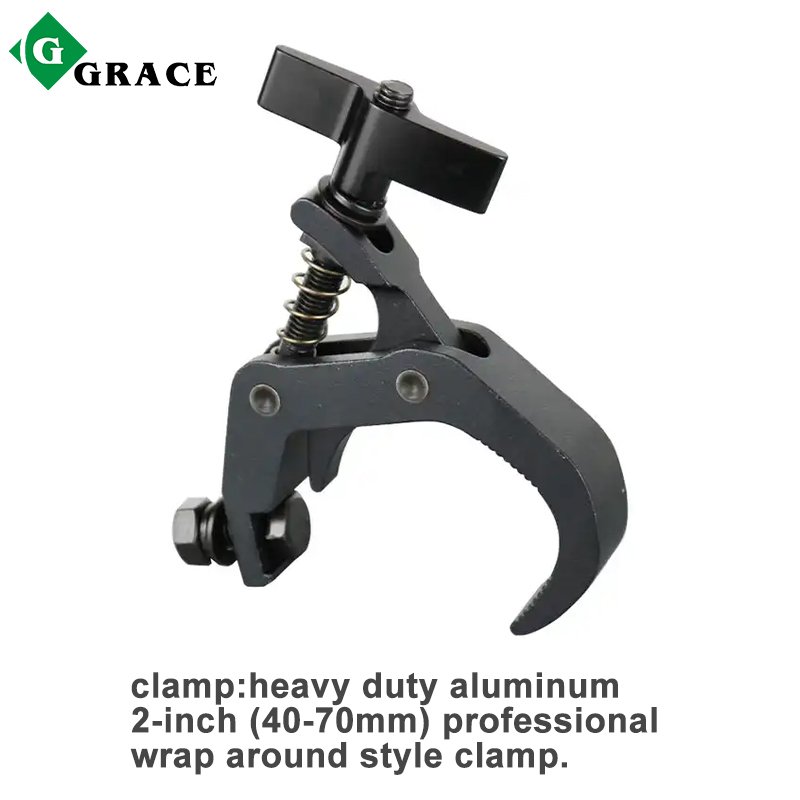 Grace Aluminum Truss Clamps Sstage Light Heavy Duty Hanging Hook Bracket Trigger Clamp Can Bear 200KG