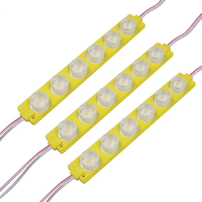 IP6512V 24v 220v SMD2835 6leds LED ModuleHigh Brightness Side Light With Waterproof Lens for Advertising Board