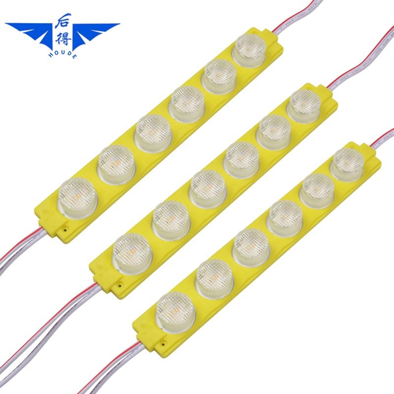 IP6512V 24v 220v SMD2835 6leds LED ModuleHigh Brightness Side Light With Waterproof Lens for Advertising Board