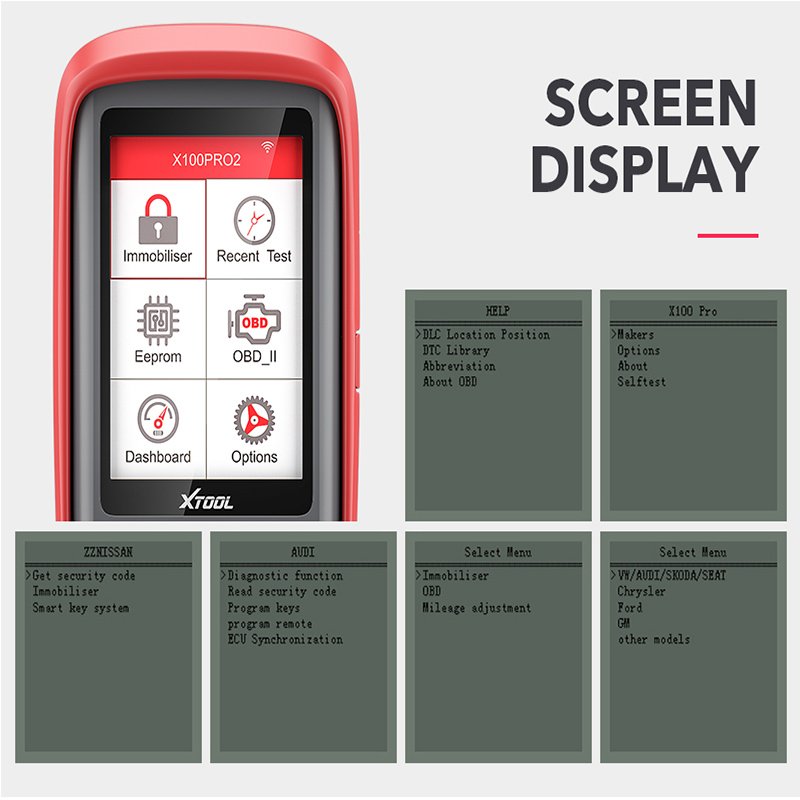 2024 Original Xtool X100 PRO2 Auto Key Programmer Meter Car Diagnostic Tool Car Meter Reduce