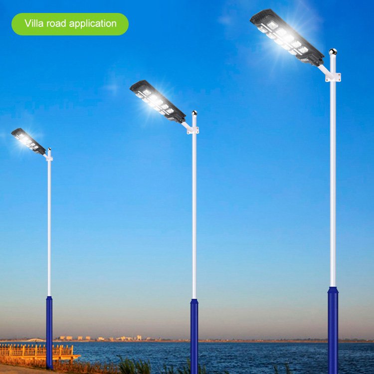 Omsen New Trend Integrated Outdoor Solar Powered Led Street Lamp Solar Lights Outdoor Led Lamp Ip65 Waterproof 100W 200W 300W