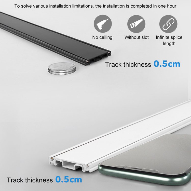 Zhongshan Hidden Circle Zigbee Smart 35 Ultra-Thin Magnetic Warm White Ultra Slim Track Light for Family Room