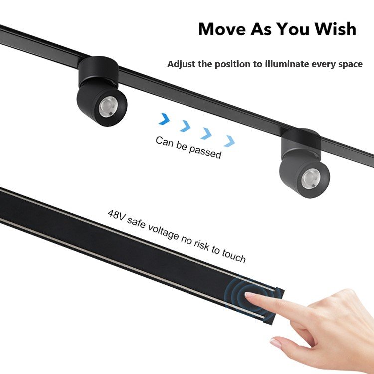Zhongshan Hidden Circle Zigbee Smart 35 Ultra-Thin Magnetic Warm White Ultra Slim Track Light for Family Room