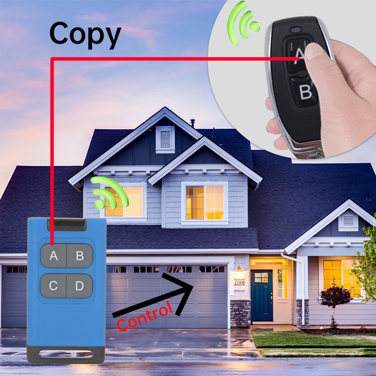 280-868MHZ Multi Frequency Garage Door Remote Control Duplicator for 433mhz 868mhz Garage Remote Multi Brand Remote Control