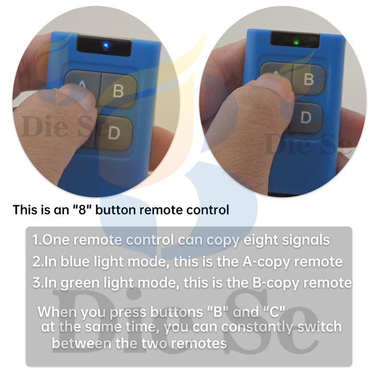 280-868MHZ Multi Frequency Garage Door Remote Control Duplicator for 433mhz 868mhz Garage Remote Multi Brand Remote Control