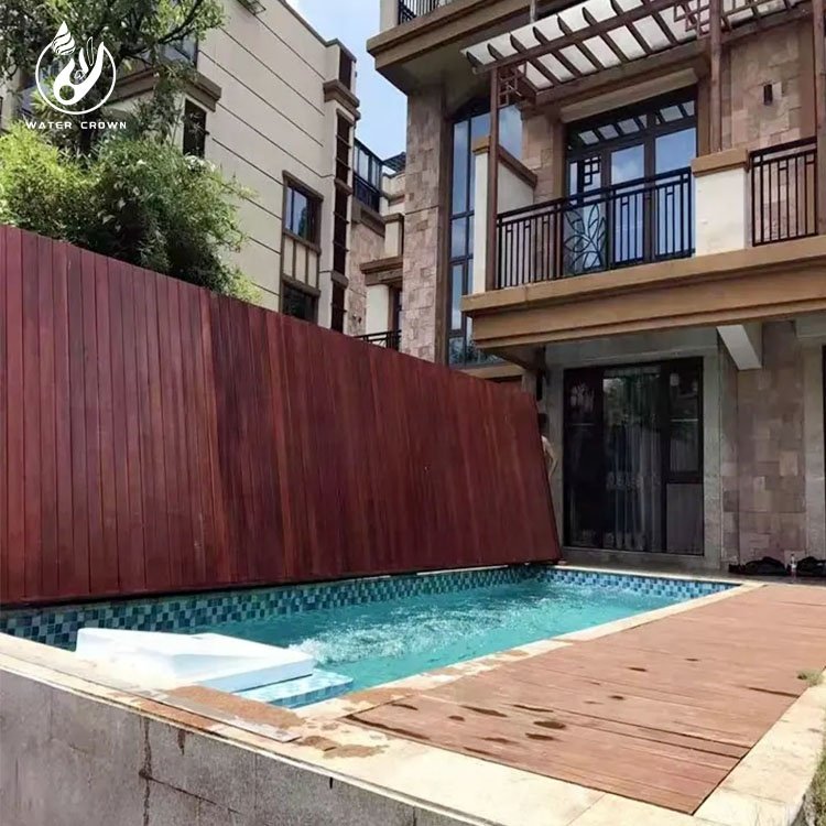 High Grade Folding Floor Auto Pool Cover/pool Deck/pool Enclosure Factory Custoimized for Outdoor Swimming Pool