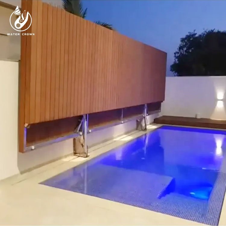 High Grade Folding Floor Auto Pool Cover/pool Deck/pool Enclosure Factory Custoimized for Outdoor Swimming Pool