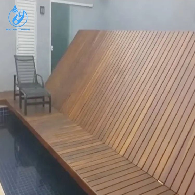 High Grade Folding Floor Auto Pool Cover/pool Deck/pool Enclosure Factory Custoimized for Outdoor Swimming Pool