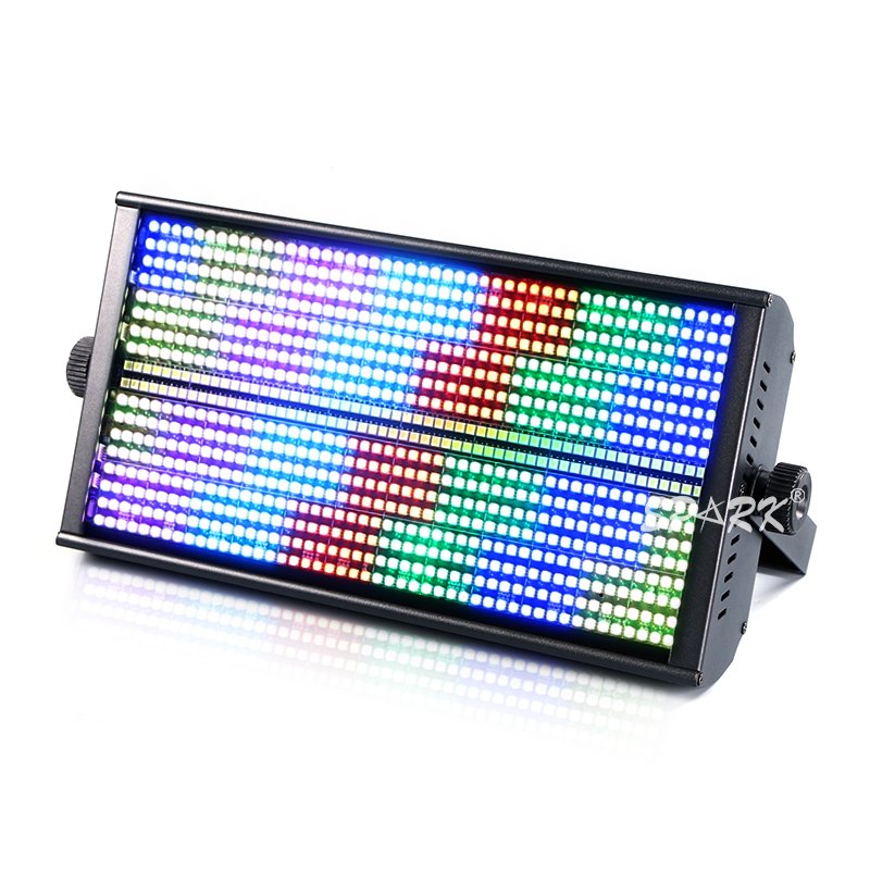 High Power 1000w RGB White Led Strobe Wash Blinder Stage Lights 10pcs Flight case Flashing
