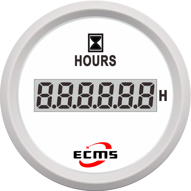 52mm Engine Hourmeter Auto Digital Counter Gauge Tachometers Hour Meter 12v