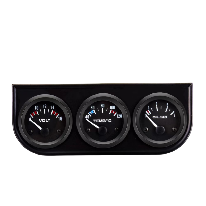 Racing Modified Car 52MM 3 in 1 Oil Temp Gauge Water Temp Oil Pressure Gauge Car Meter Triple Gauge Kit With Sensors