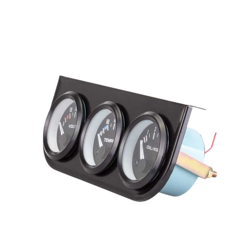 Racing Modified Car 52MM 3 in 1 Oil Temp Gauge Water Temp Oil Pressure Gauge Car Meter Triple Gauge Kit With Sensors