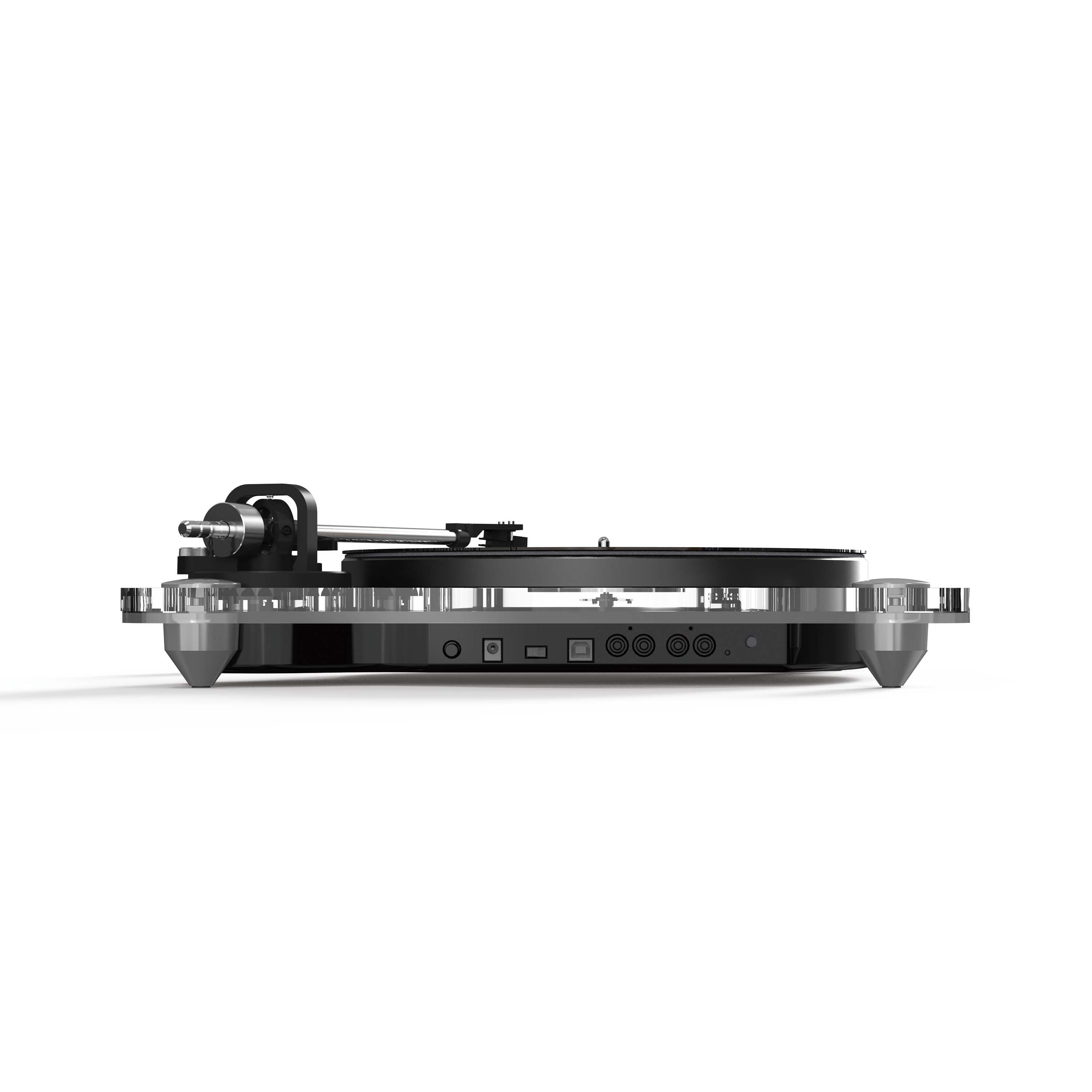 Vinyl Turntable Player with Bluetooth Feature Acrylic Record Player for 3.5mm Output for Vinyl Records