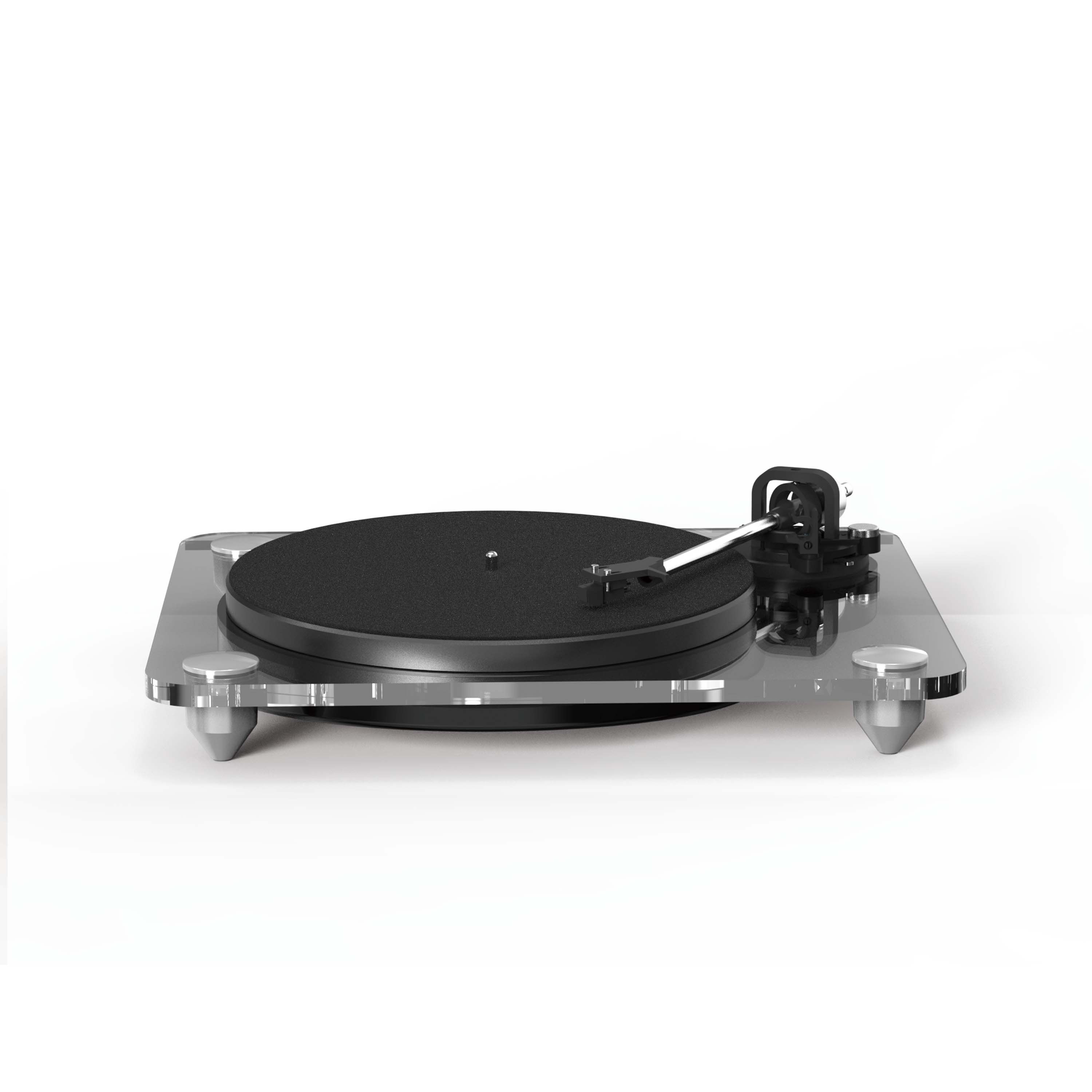 Vinyl Turntable Player with Bluetooth Feature Acrylic Record Player for 3.5mm Output for Vinyl Records