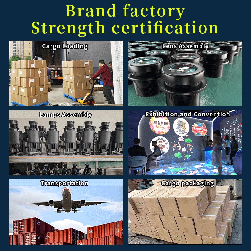 Free Custom Logo Gobo Projector Advertising Lights 60W/100W/150W LED Sign Wall Projection Lamp Outdoor Waterproof IP67 HD&Bright