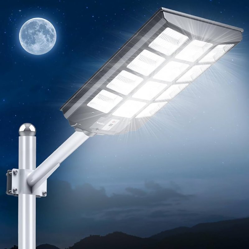 New Design Wholesale 2000w Solar Street Light with Camera Outdoor with Retractable Pole Waterproof LED Street Light