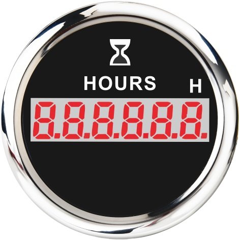 CX6057 52mm Mechanical Electric Auto Engine Hourmeter Counter Gauge
