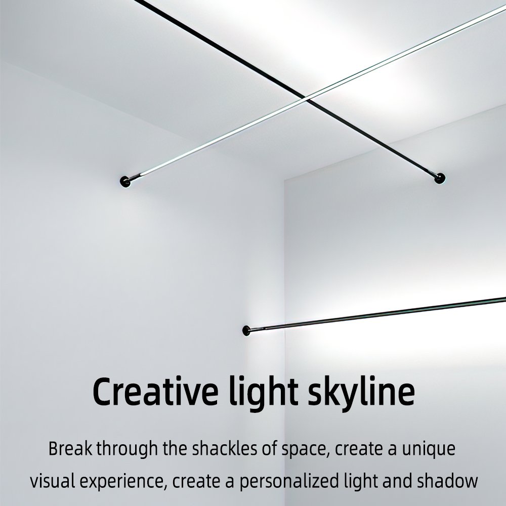8m Versatile Aluminium LED Strip Profile for DIY Installation on Ceilings Walls or Vertically Between Floor and Ceiling