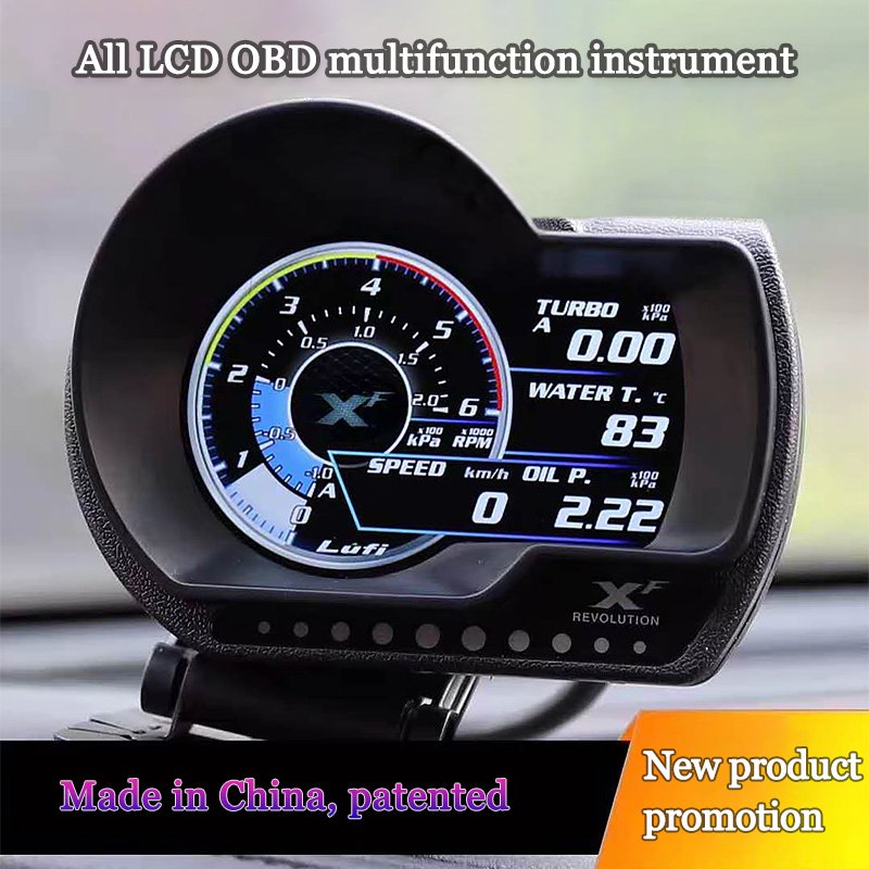 Navihua OBD LUFI XF Car Smart Upgrade Digital Auto Meter Series Multifunction Digital Gauge Meter Prodi Splay OBD Live