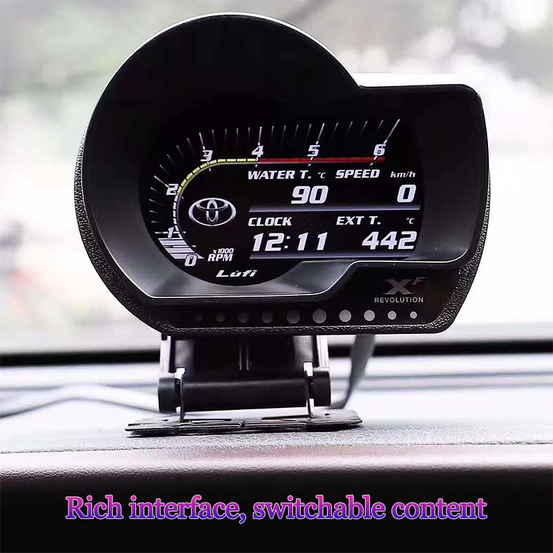 Navihua OBD LUFI XF Car Smart Upgrade Digital Auto Meter Series Multifunction Digital Gauge Meter Prodi Splay OBD Live