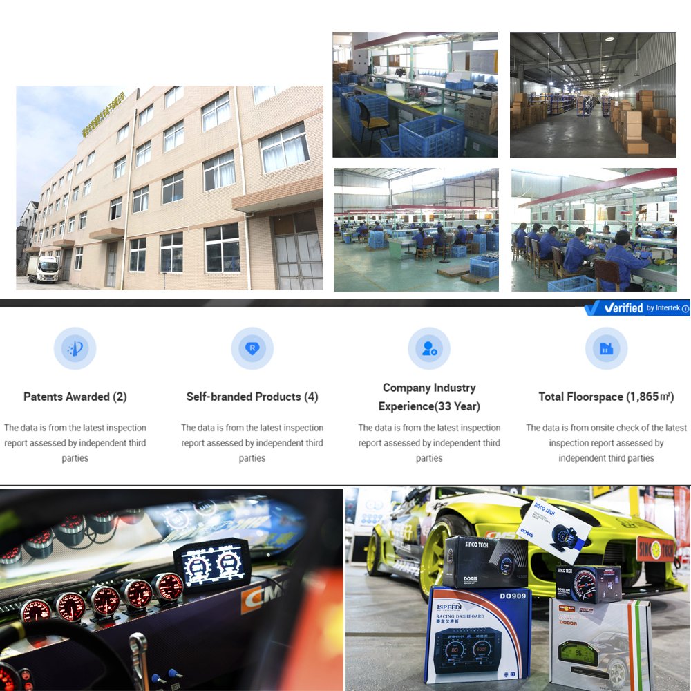 SincoTech 6.5'' Digital Wireless LCD Race Dash Boost Speed Tacho EGT AFR Oil Water Temp Gauge Instrument Cluster DO904