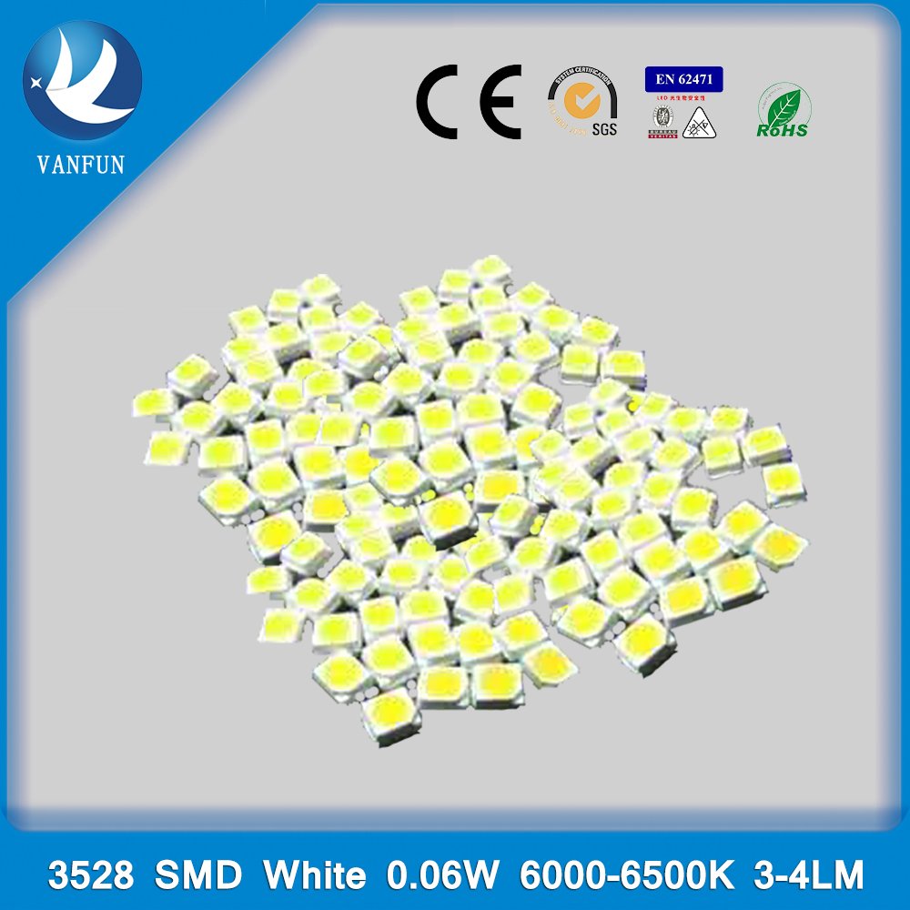 Vanfun 3528 SMD LED Chip Multi-Color 4-Pin RGB Epistar Manufactured for LED Lamp Emitted White UV Red Blue Light
