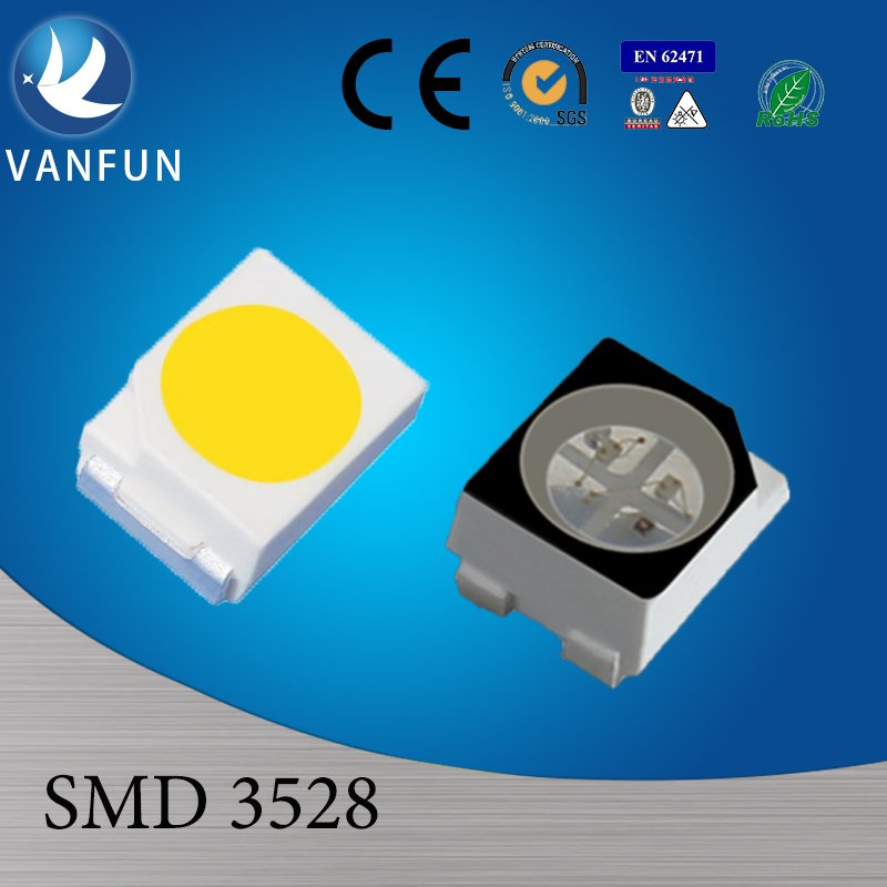 Vanfun 3528 SMD LED Chip Multi-Color 4-Pin RGB Epistar Manufactured for LED Lamp Emitted White UV Red Blue Light